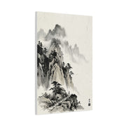 Japanese Sumi-e Mountain Path Wall Art & Canvas Print