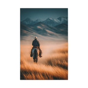 Western Rider Open Plains Wall Art & Canvas Print