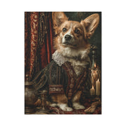 Aristocratic Corgi in Renaissance Attire Wall Art & Canvas Print