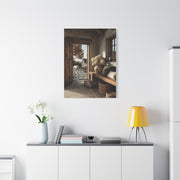 Farmhouse Entryway Open Door Scene Wall Art & Canvas Print