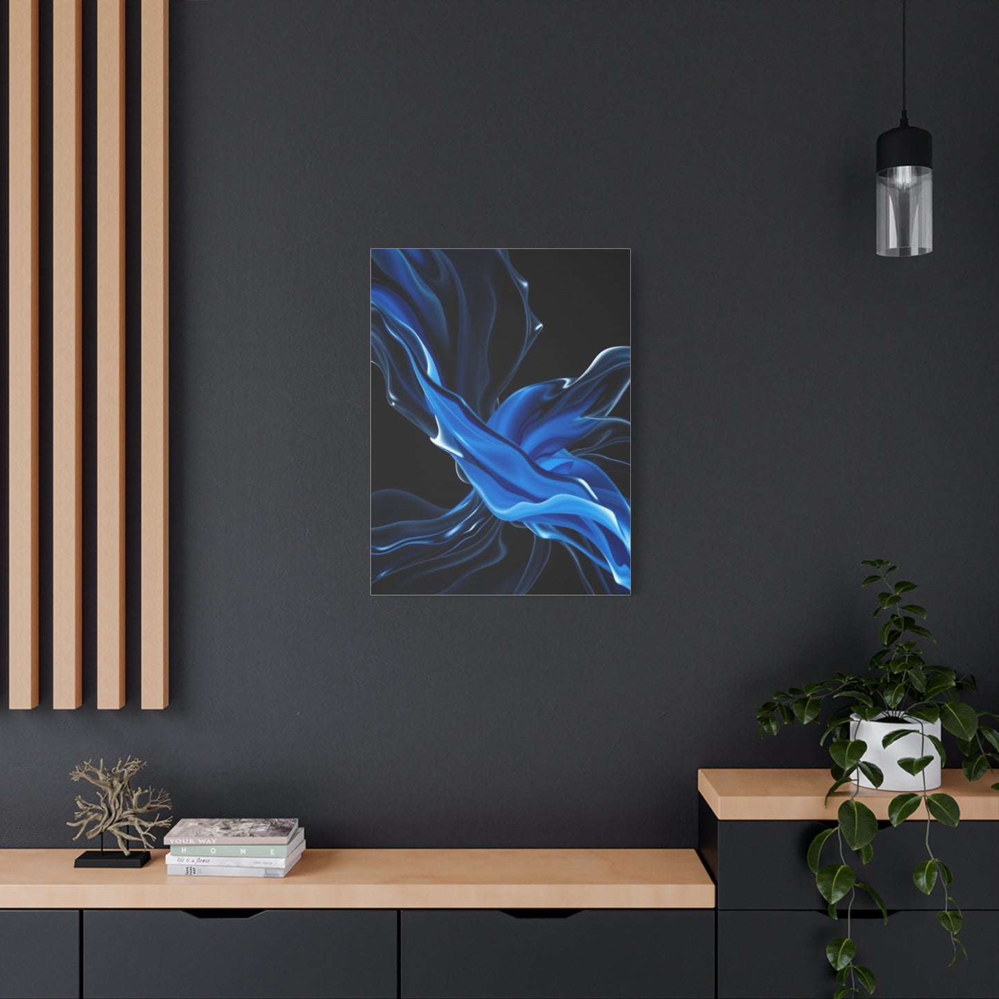 Supreme Black, White & Blue Art Beautiful Collection Wall Art & Canvas Print