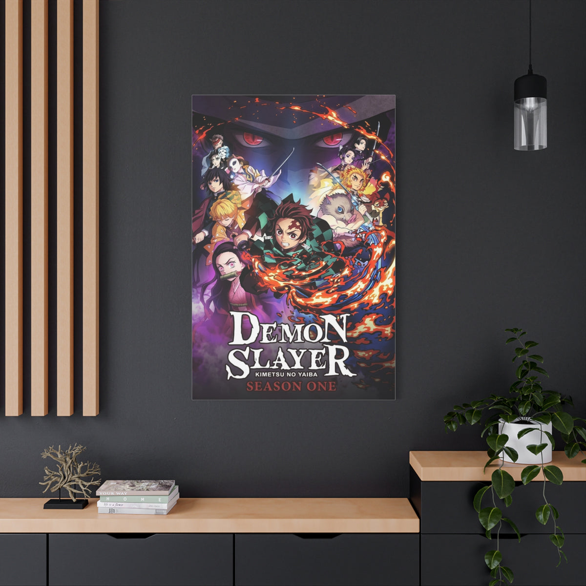 Demon Slayer: Kimetsu no Yaiba Season 1 Poster Wall Art & Canvas Print