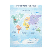 World Map Exploration for Kids Wall Art & Canvas Print