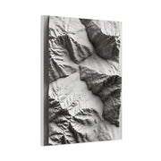 Sculpted Topographic Relief Wall Art & Canvas Print
