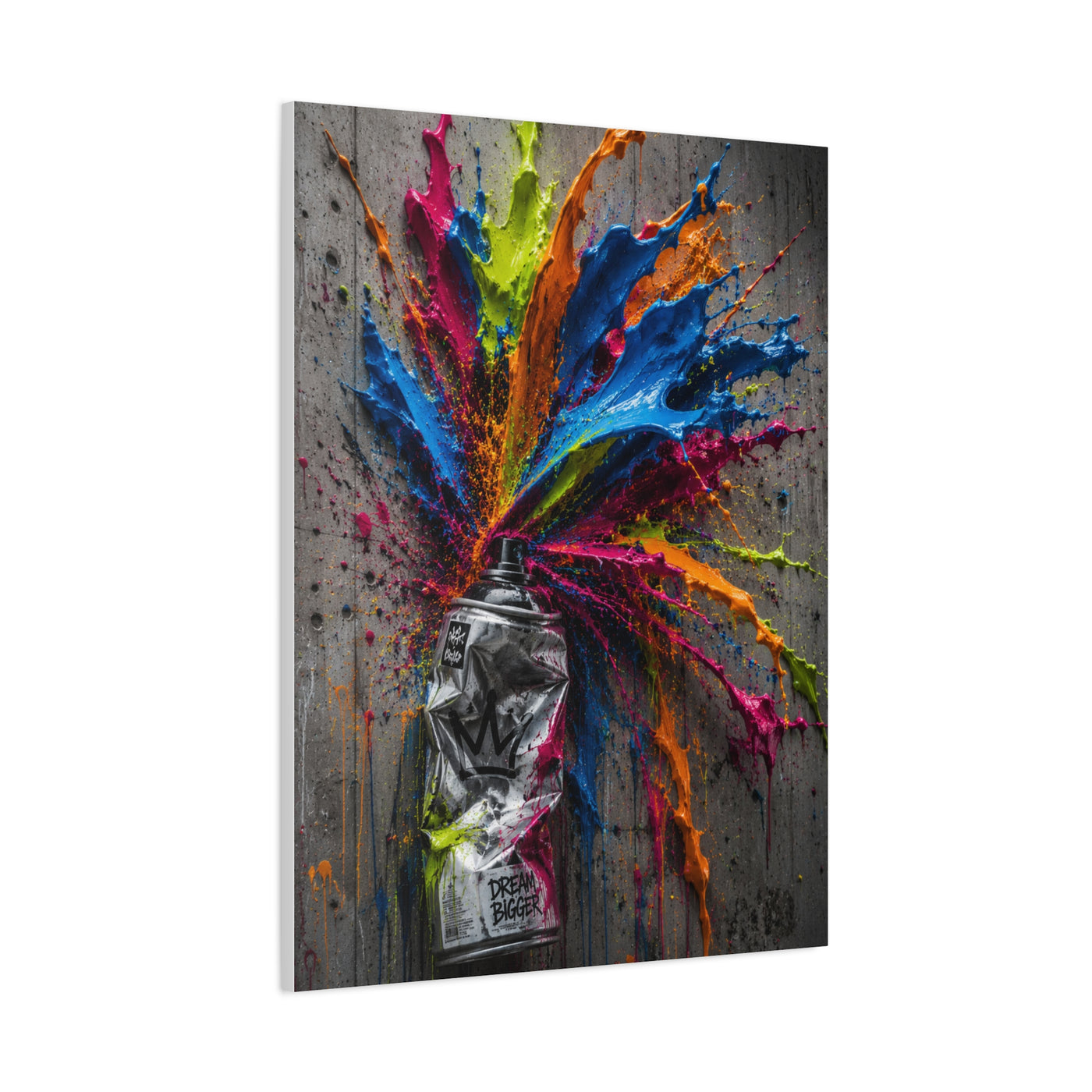 Exploding Spray Paint Creativity Street Wall Art & Canvas Print
