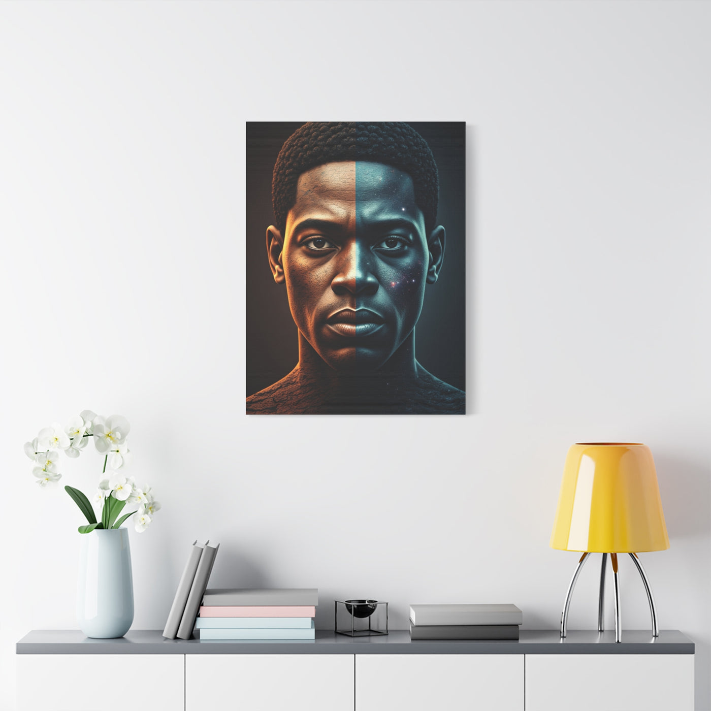 Dual Eclipse Identity Abstract Wall Art & Canvas Prints