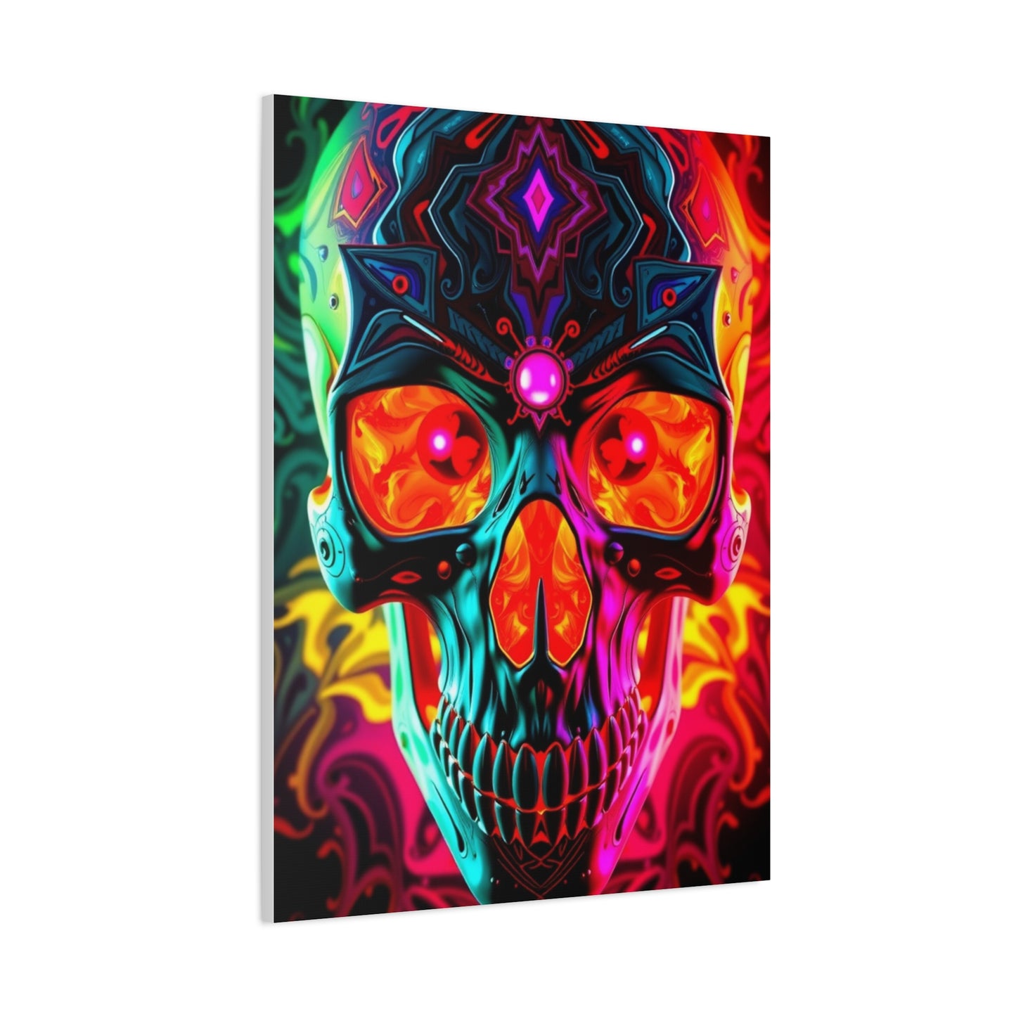 Supreme Art Of 3D Trippy Skull Art By Ali Gulec Art Collection Wall Art & Canvas Print