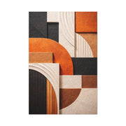 Modern Curved Geometry Abstract Wall Art & Canvas Print