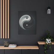 Monochrome Yin Yang Energy Wall Art & Canvas Prints