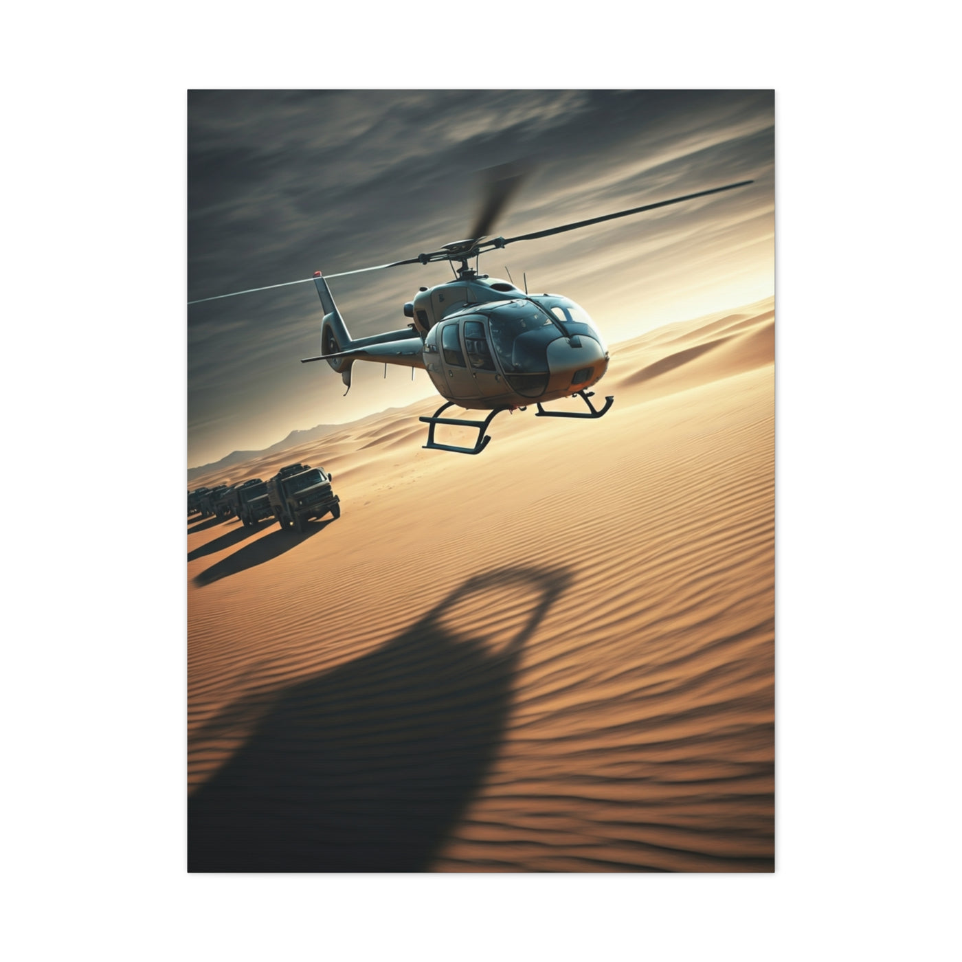 Desert Helicopter Expedition Wall Art & Canvas Prints