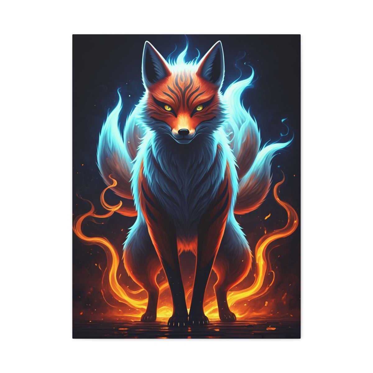 Spirit Flame Fox Wall Art & Canvas Prints