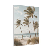 Coastal Palm Breeze Minimal Trees Wall Art & Canvas Print