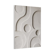 Monumental White Concrete Relief Wall Art & Canvas Print