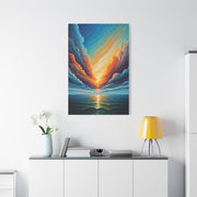 Radiant Horizon Reflection Wall Art & Canvas Print
