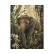 Majestic Elephant Jungle Portrait Tropical Wall Art & Canvas Print