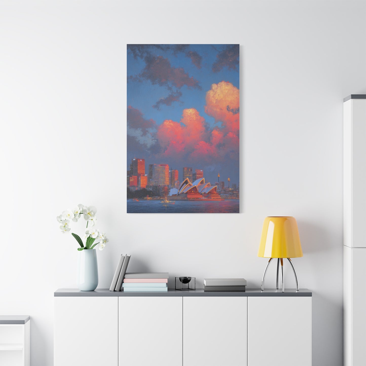 Sydney Opera House Sunset Skyline Wall Art & Canvas Print
