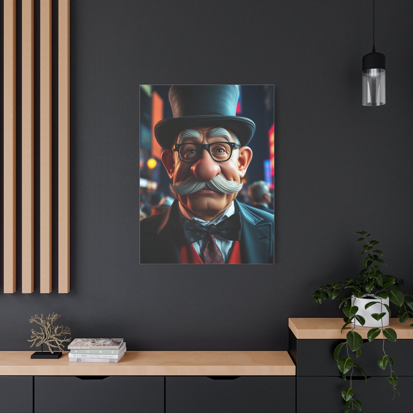Rich Uncle Pennybags Art Supreme Canvas Wall Art & Canvas Print