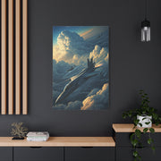 Skyborn Jet Through Cloud Kingdom Wall Art & Canvas Prints