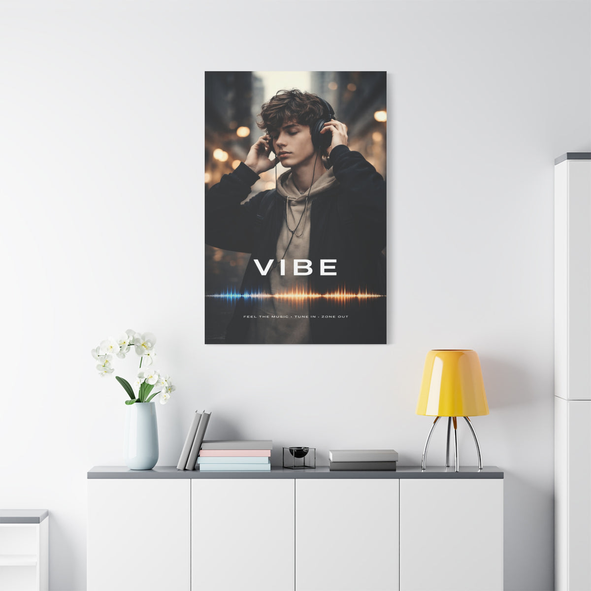 Vibe Music Poster Wall Art & Canvas Print