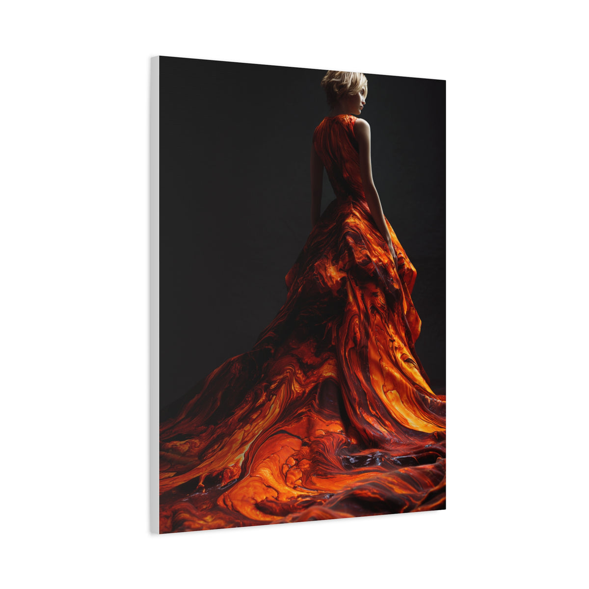 Liquid Flame Couture Contemporary Wall Art & Canvas Print