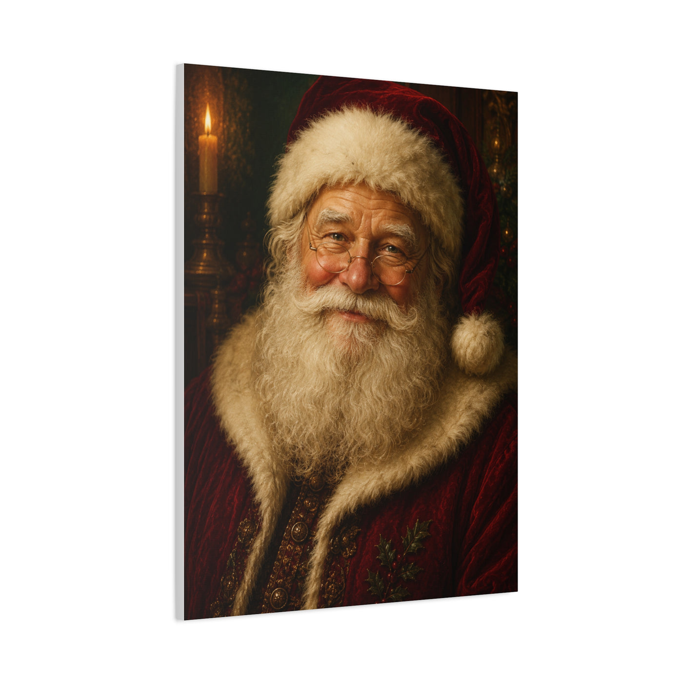 Grand Heirloom Santa Portrait Wall Art & Canvas Print