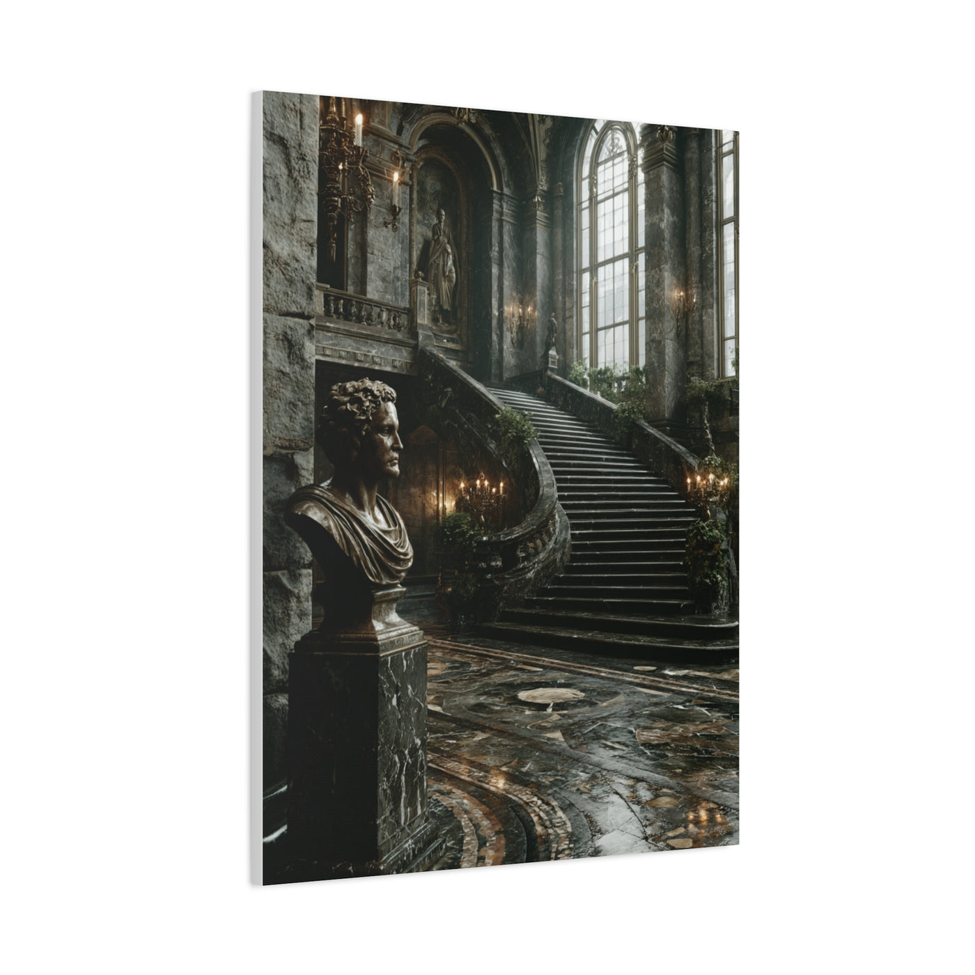 Grand Italian Staircase Interior Wall Art & Canvas Print