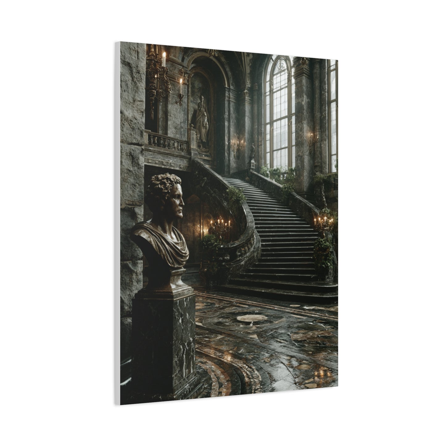 Grand Italian Staircase Interior Wall Art & Canvas Print