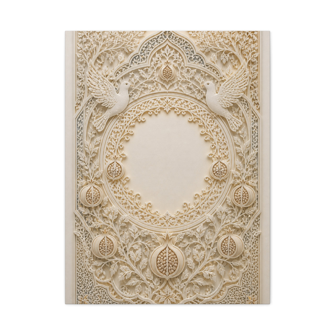 Ketubah-Inspired Papercut Relief Wall Art & Canvas Print