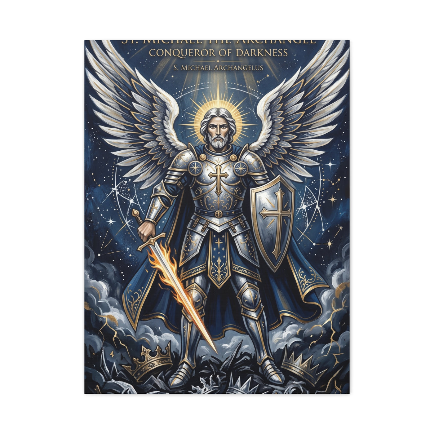 St. Michael the Archangel Celestial Warrior Wall Art & Canvas Print