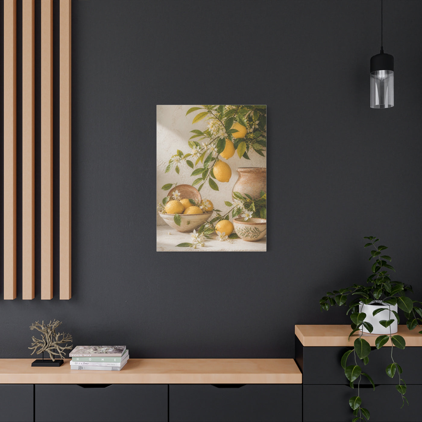 Mediterranean Citrus Botanical Still Life Wall Art & Canvas Print
