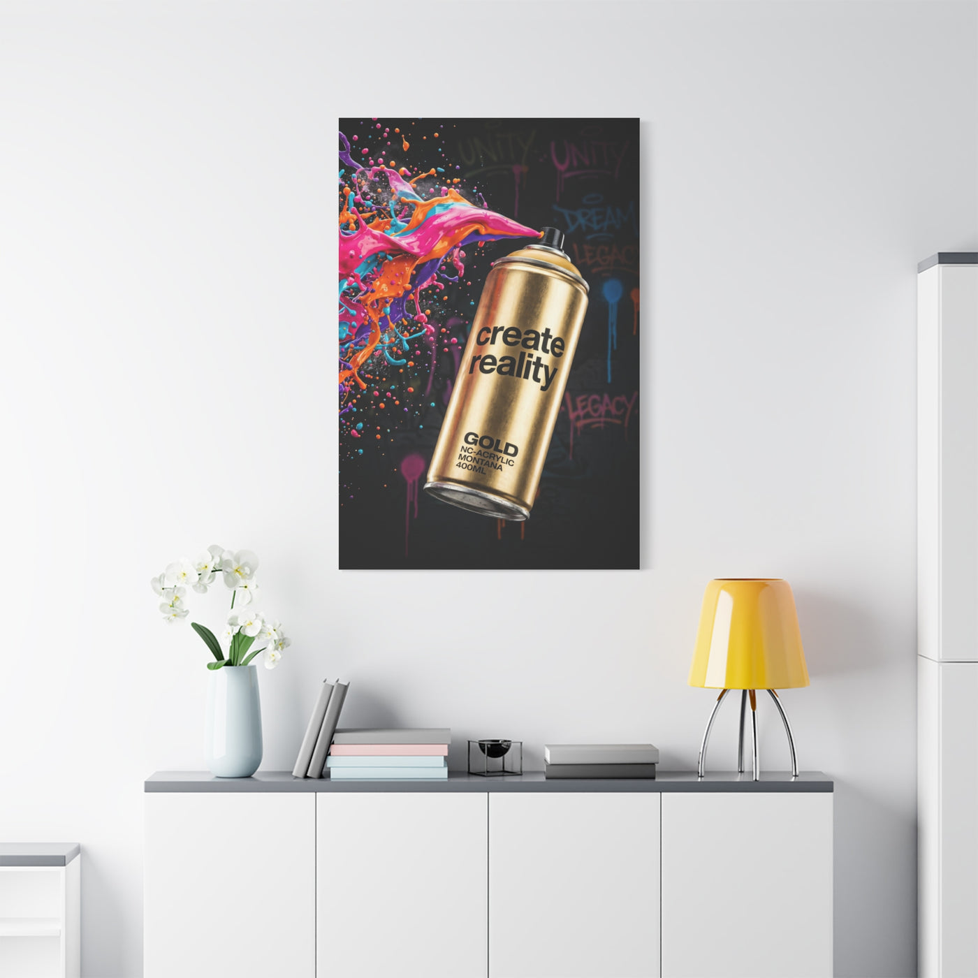Create Reality Spray Explosion Street Wall Art & Canvas Print