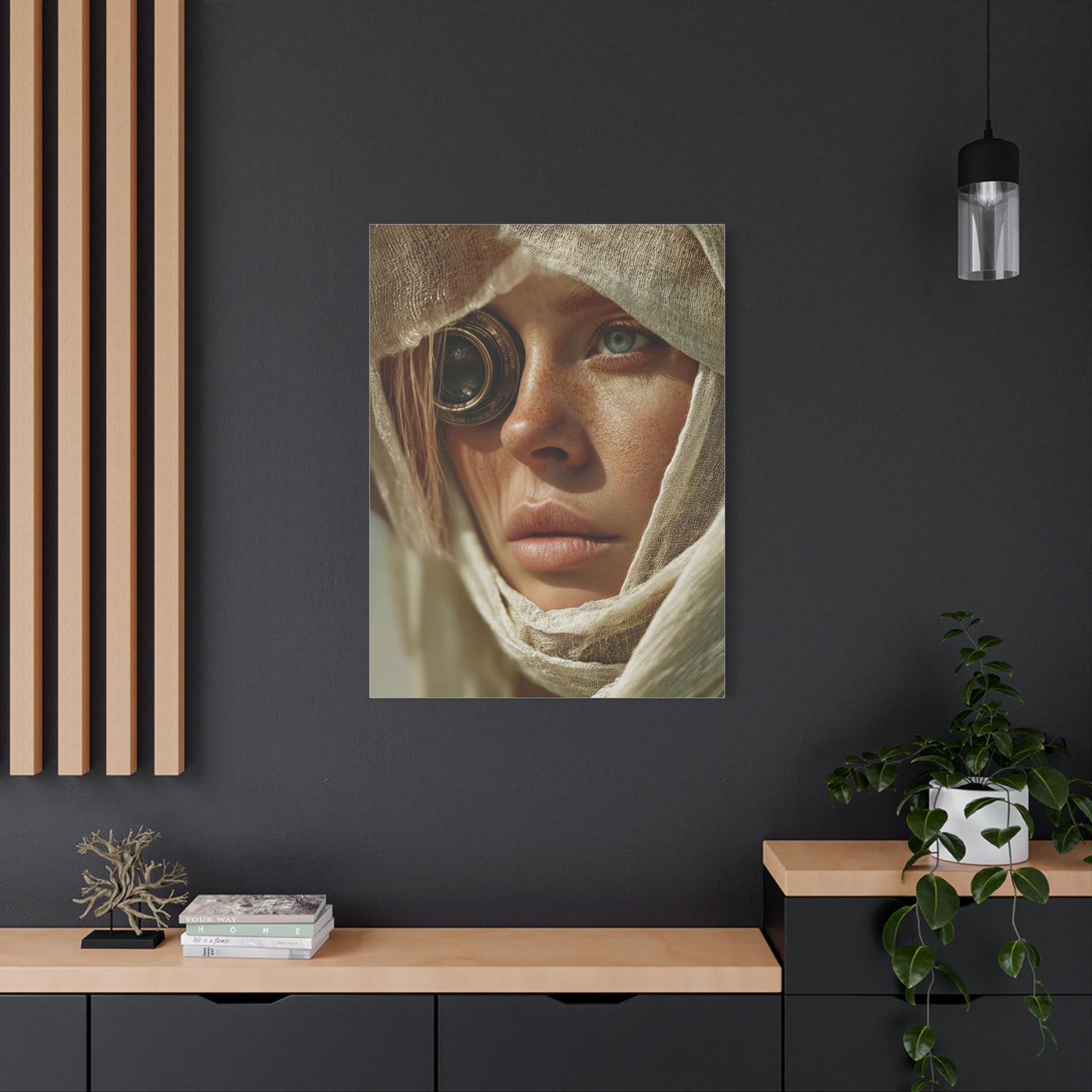 Veiled Lens Surreal Portrait Wall Art & Canvas Print