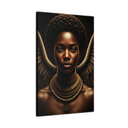 Celestial Queen with Golden Wings Wall Art & Canvas Prints