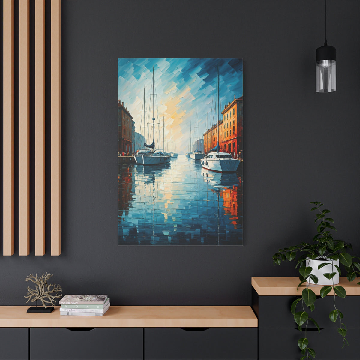 Golden Harbor Reflections Wall Art & Canvas Prints