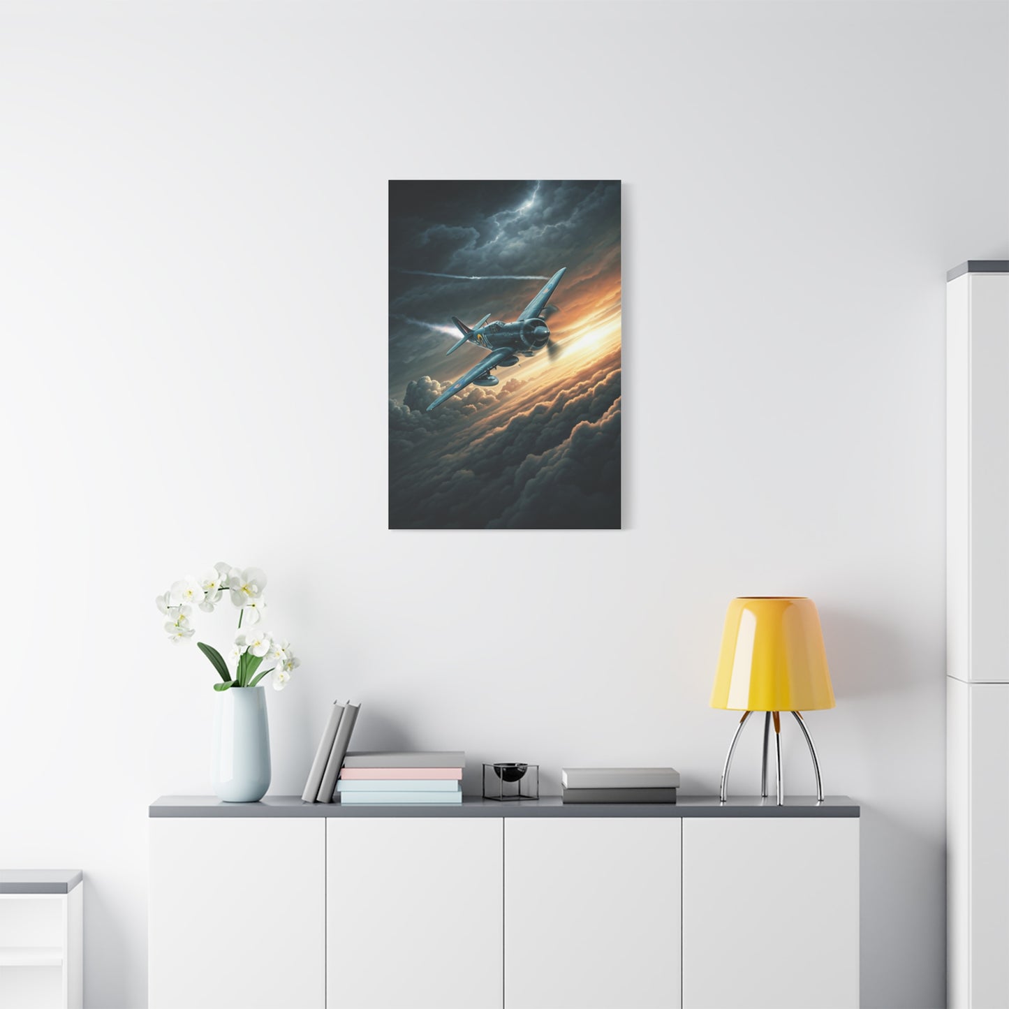 Stormbreaker Fighter Jet Through the Clouds Wall Art & Canvas Prints