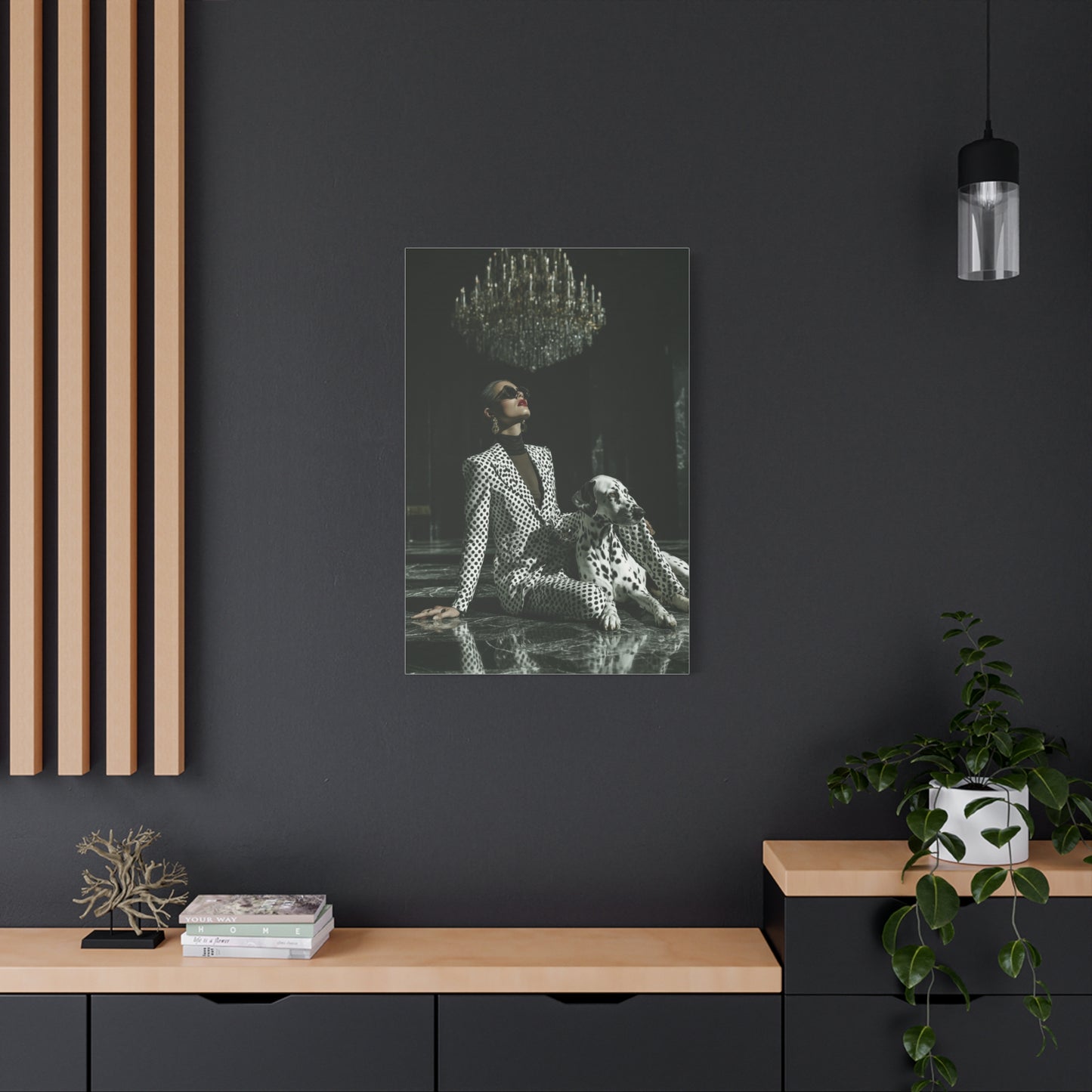 Dalmatian Fashion Editorial Portrait Wall Art & Canvas Print