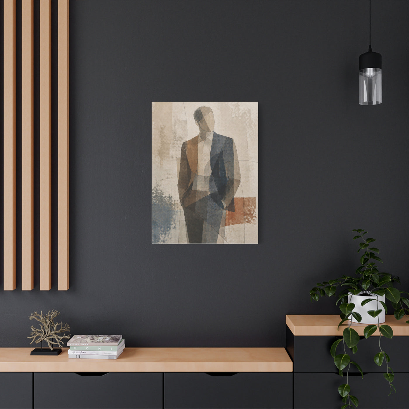 Executive Portrait Abstraction Wall Art & Canvas Print