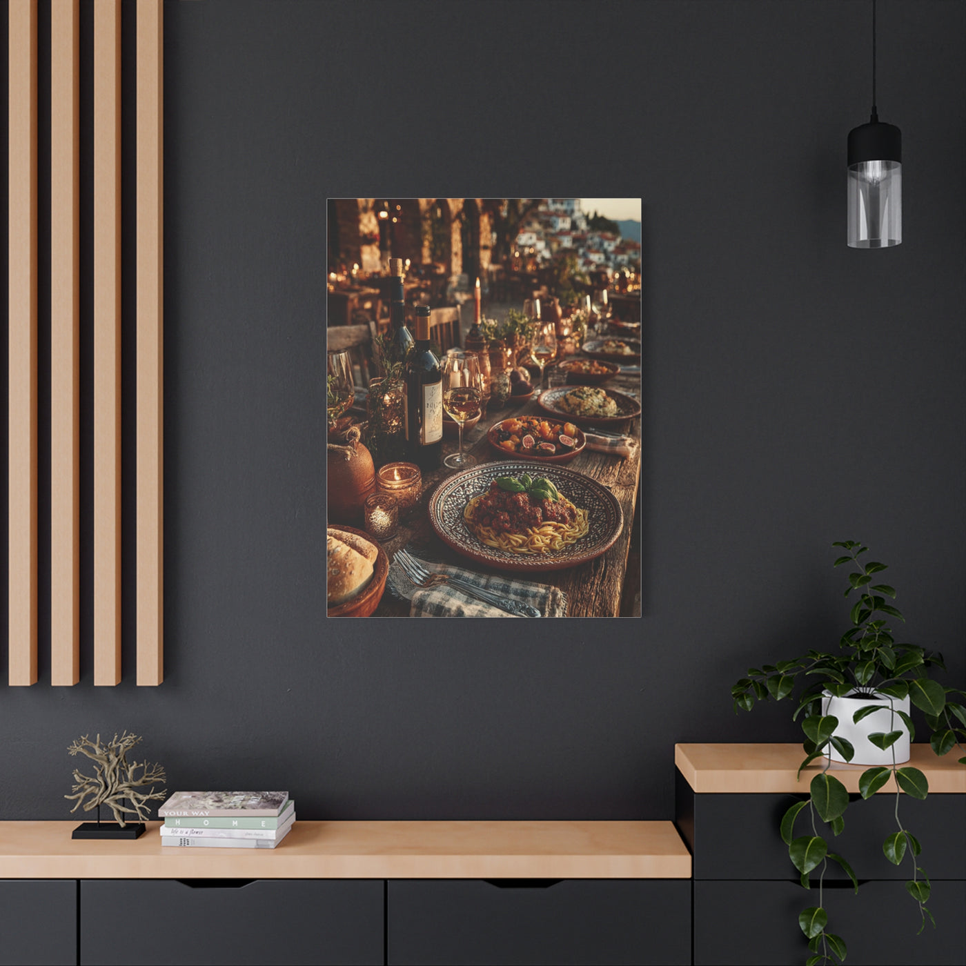 Italian Al Fresco Dinner Table Wall Art & Canvas Print