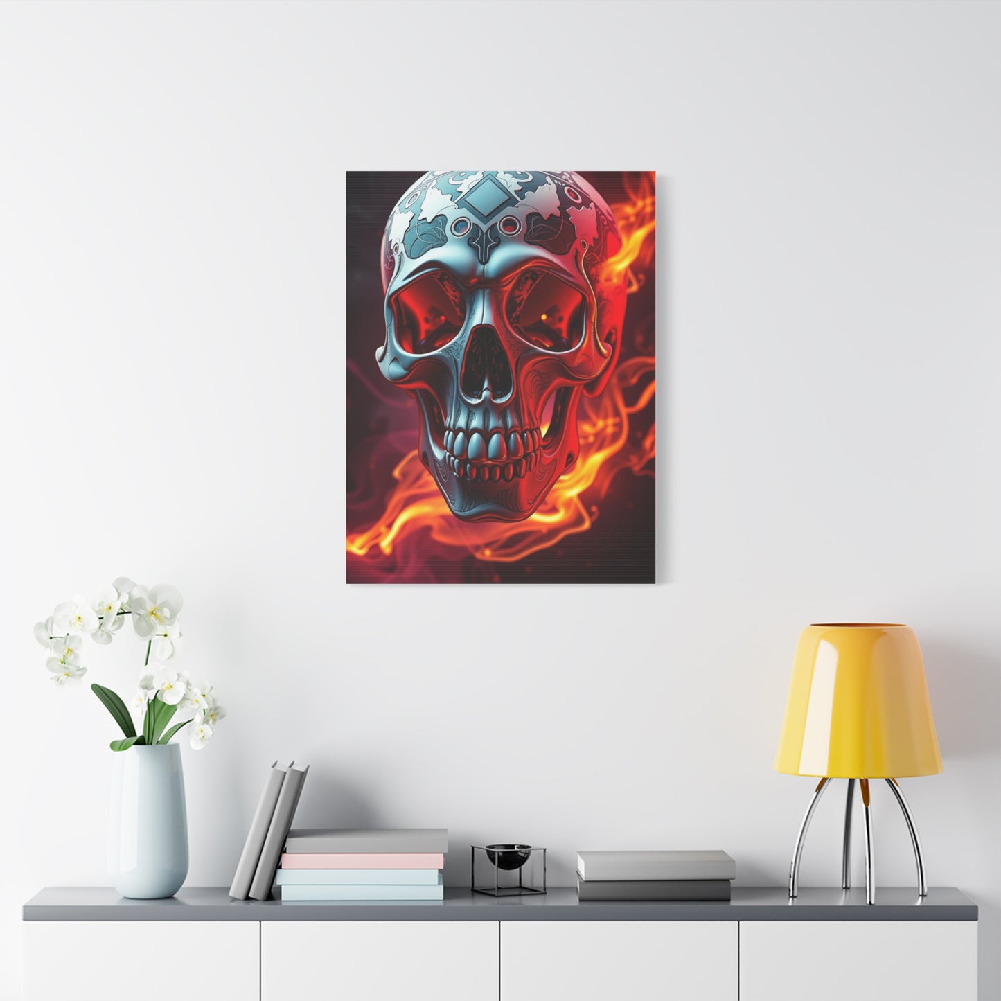 3D Trippy Skull Art By Ali Gulec Supreme Gallery Wall Art & Canvas Print