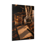 Crystal Trophy & Whiskey Golf Still Life Wall Art & Canvas Print