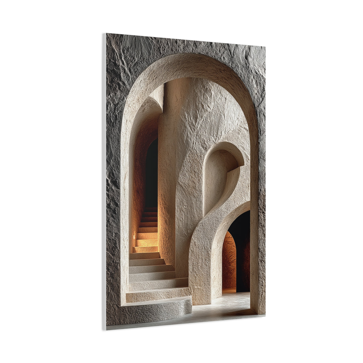 Sculptural Archway Minimalism Wall Art & Canvas Print