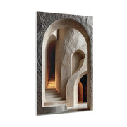 Sculptural Archway Minimalism Wall Art & Canvas Print