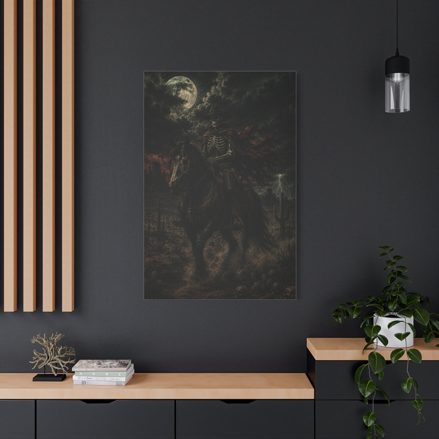 Storm Rider Gothic Western Scene Wall Art & Canvas Print