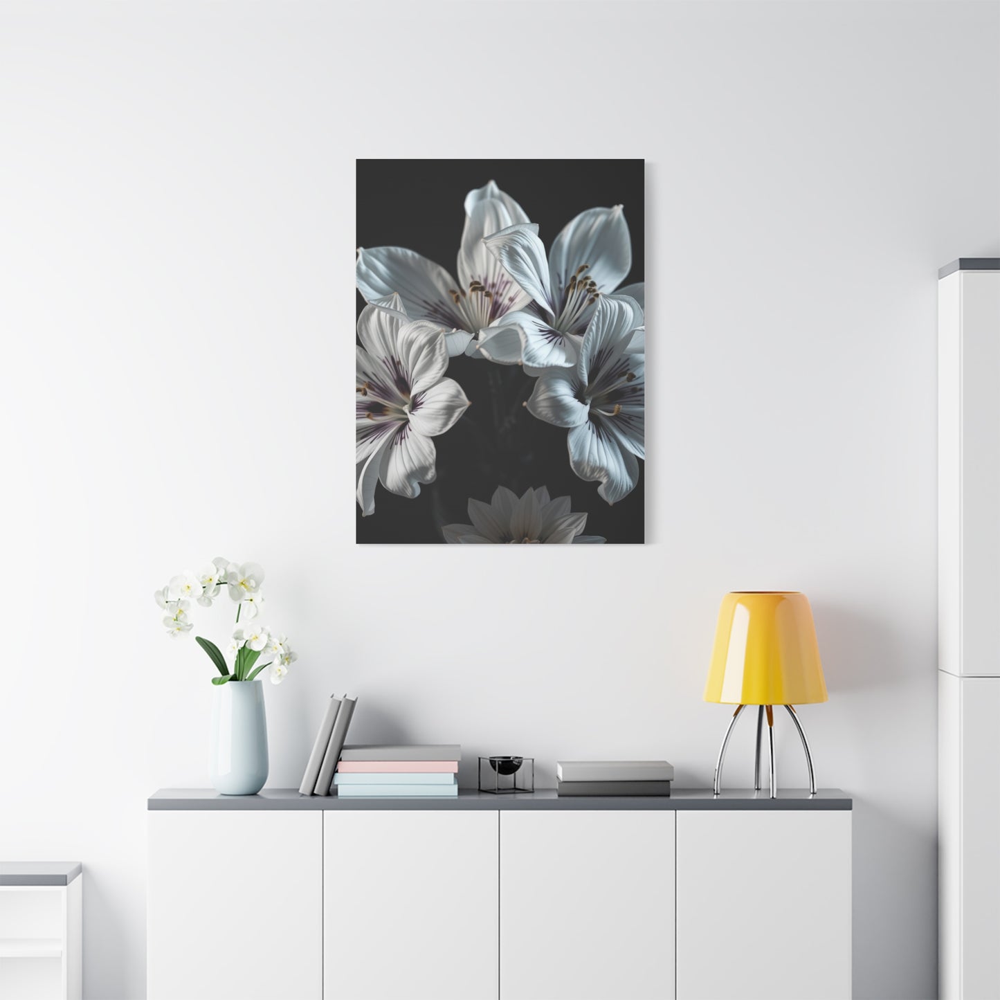 Grayscale Blossom Reverie Wall Art & Canvas Print