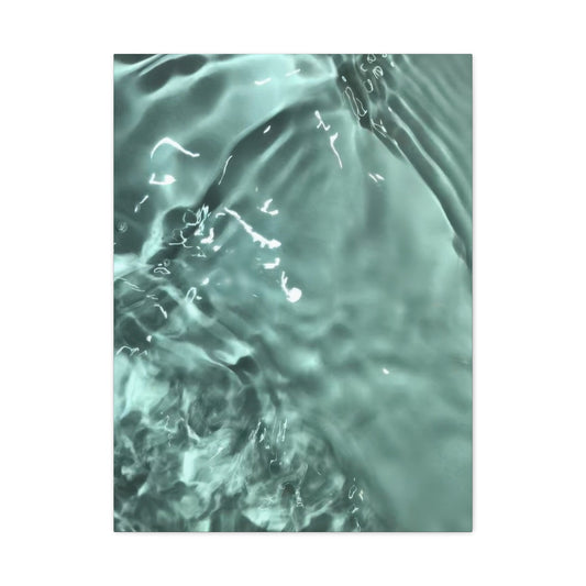 Green Cool Water Layers Wall Art & Canvas Prints