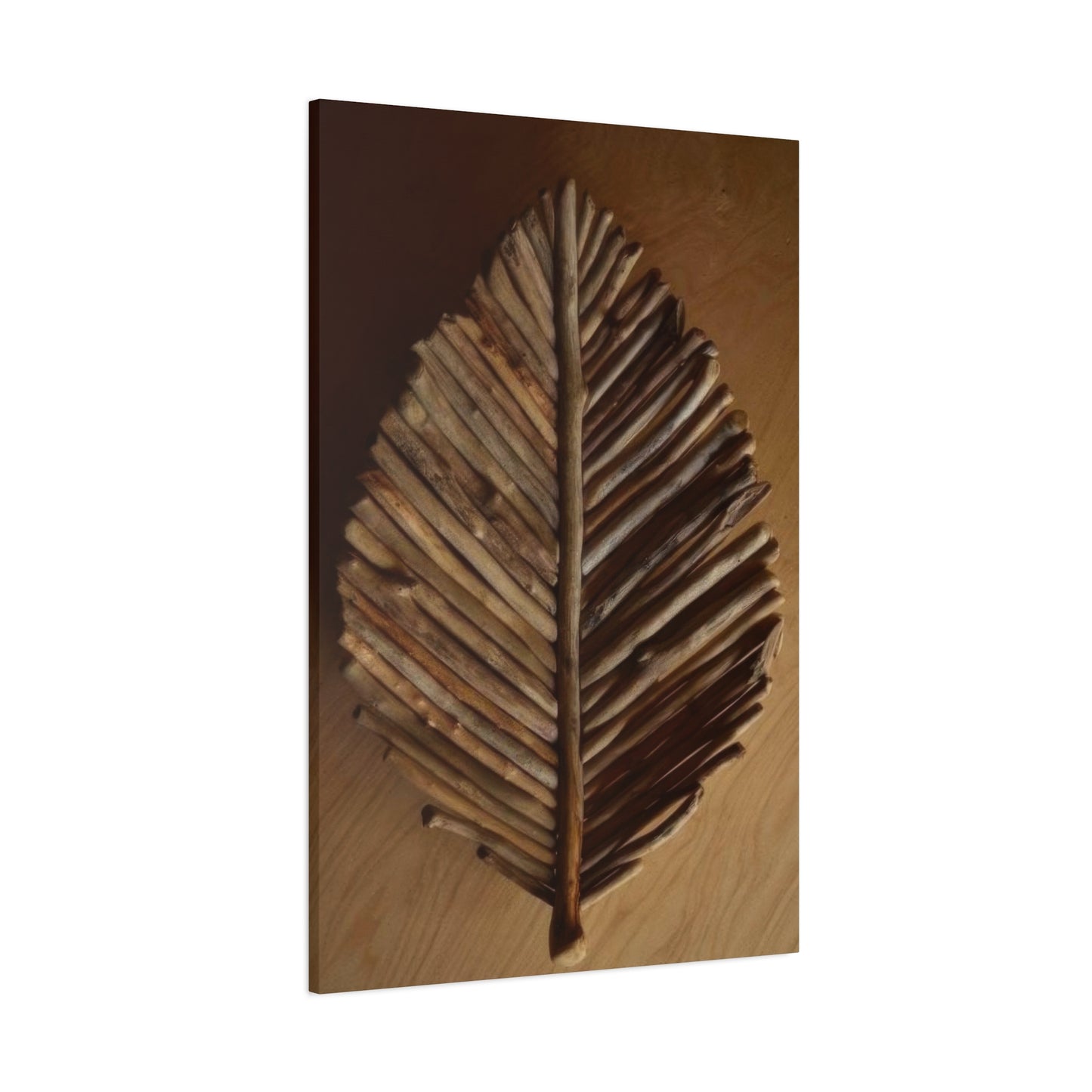 Driftwood Leaf Wall Art & Canvas Prints