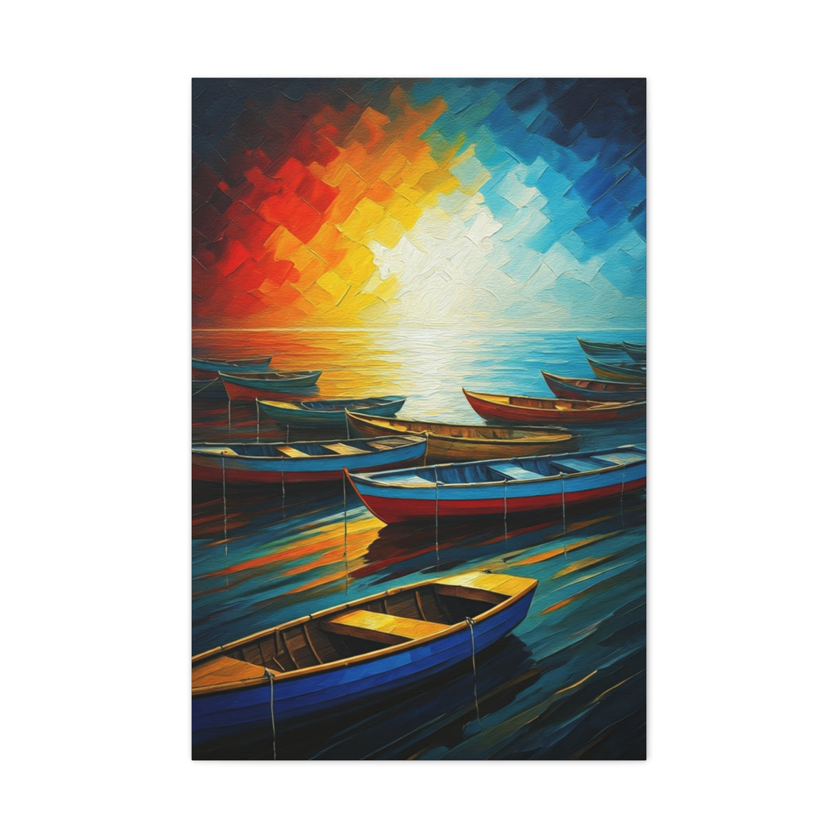 Radiant Harbor Reflections Wall Art & Canvas Print