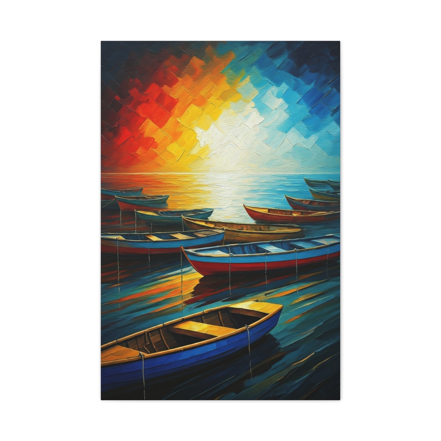 Radiant Harbor Reflections Wall Art & Canvas Print
