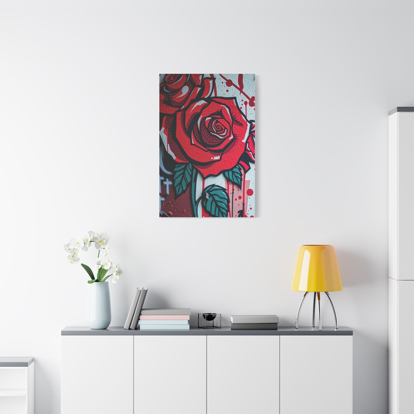 Elegant Urban Floral Canvas Wall Art & Canvas Print