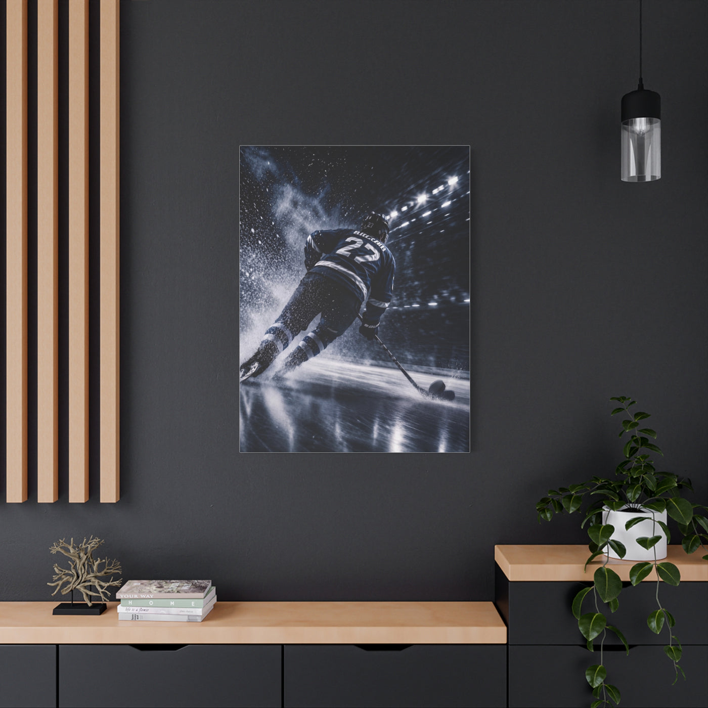 Hockey Speed Burst Sports Wall Art & Canvas Print